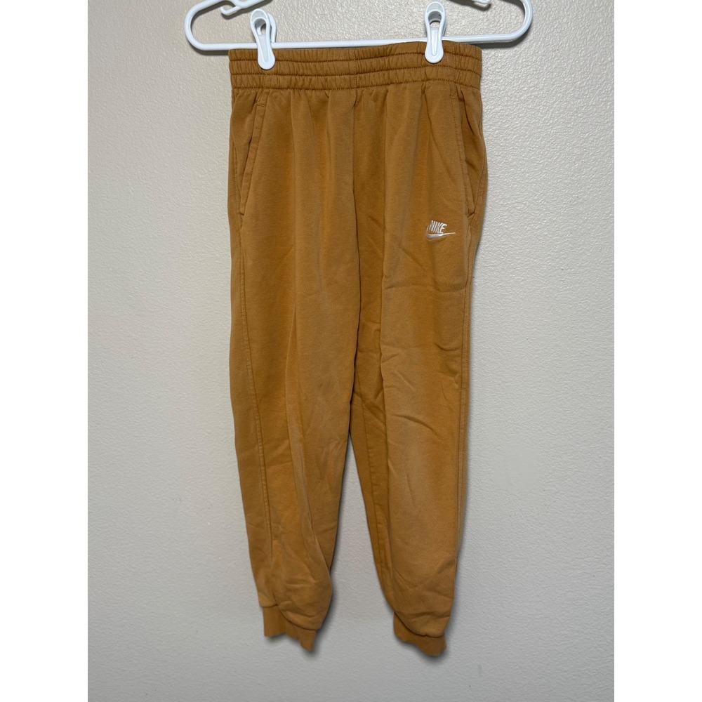 Nike Kids Sportswear Fleece Hoodie and Joggers Tracksuit Set Tan XL/L - Picture 5 of 8